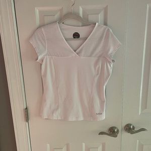 Bolle cute top with buttons down back.